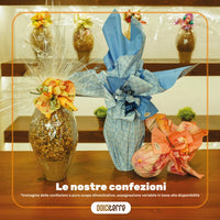 Uovo trigusto fondente con nocciola, pistacchio e fragola - 600g